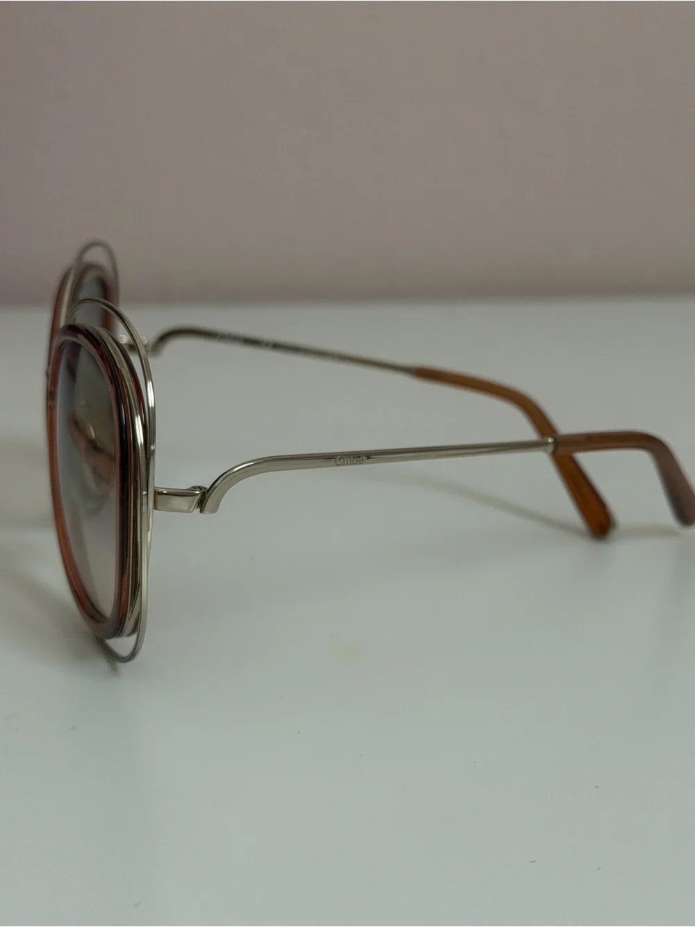 Chloé CE711SA Oversized Havana Sunglasses w/ Case